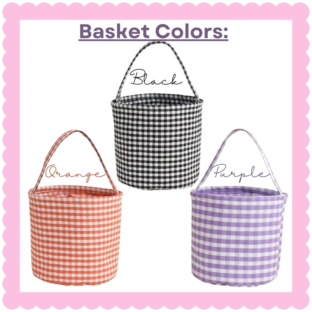 Monogrammed Boo Baskets