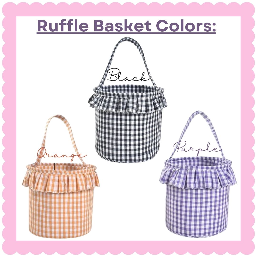 Monogrammed Boo Baskets