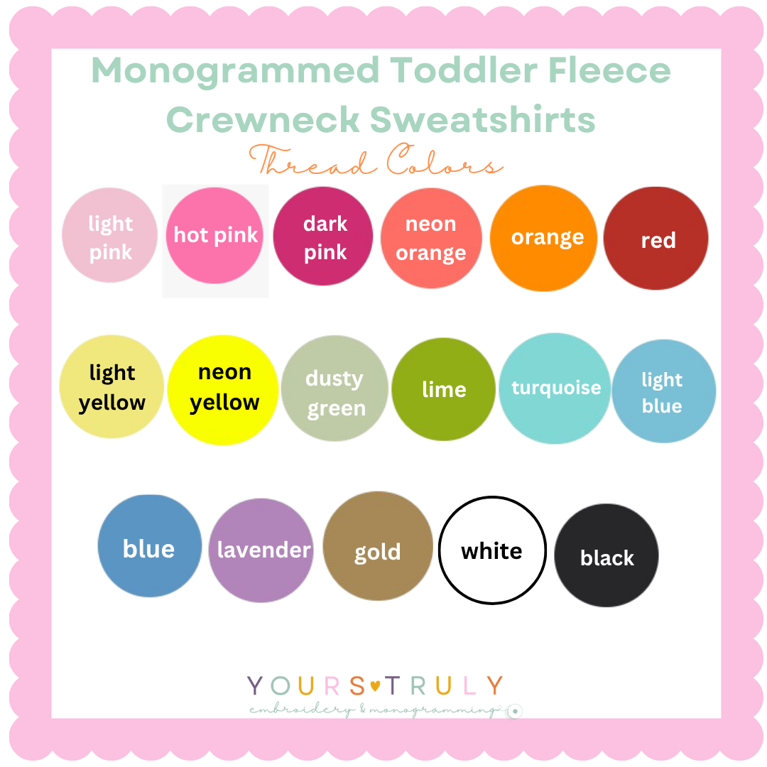 Monogrammed Boy Toddler Fleece Crewneck Sweatshirt