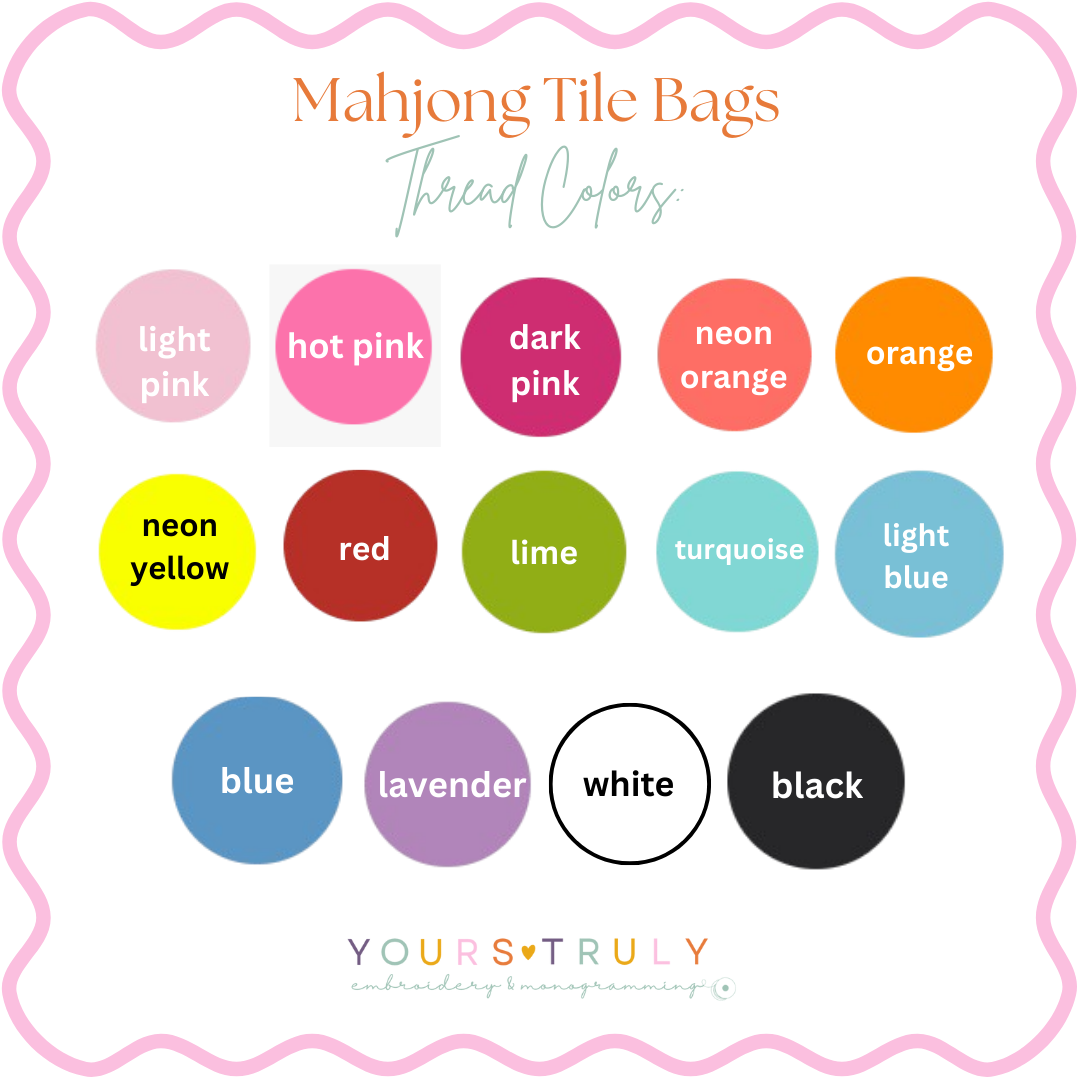 Mahjong Tile Bag