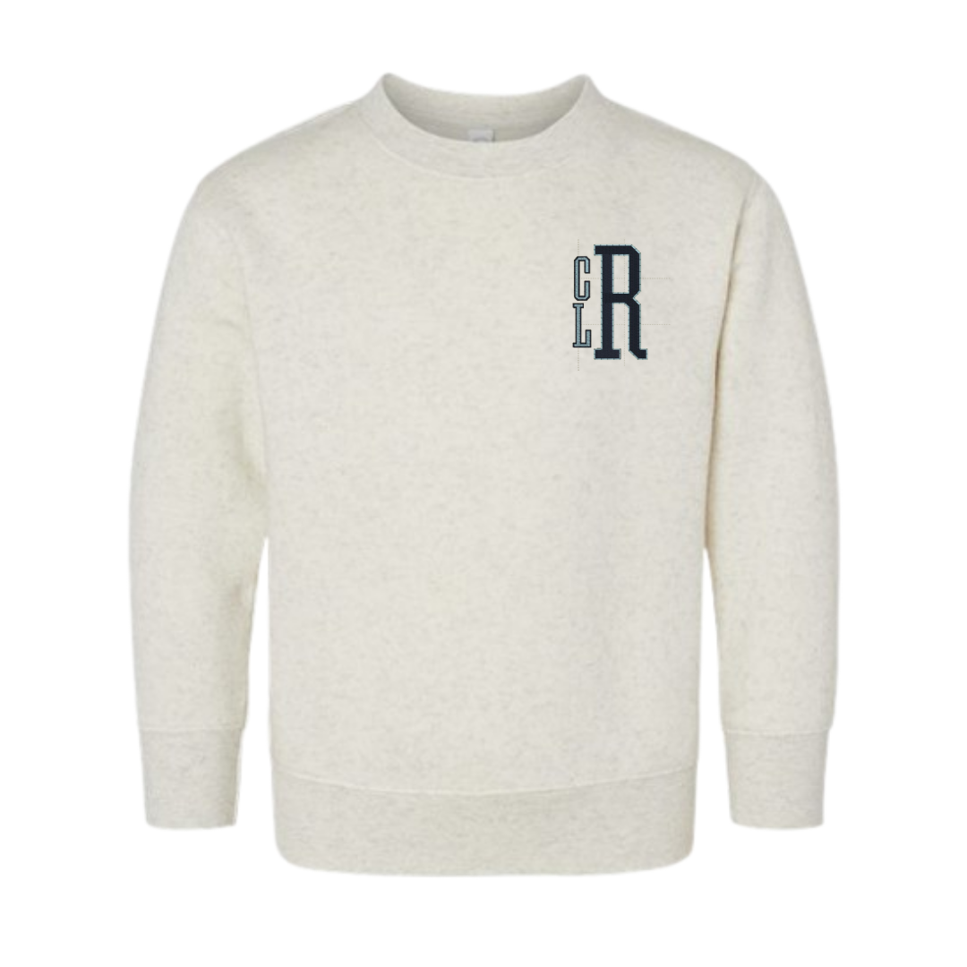 Monogrammed Boy Toddler Fleece Crewneck Sweatshirt