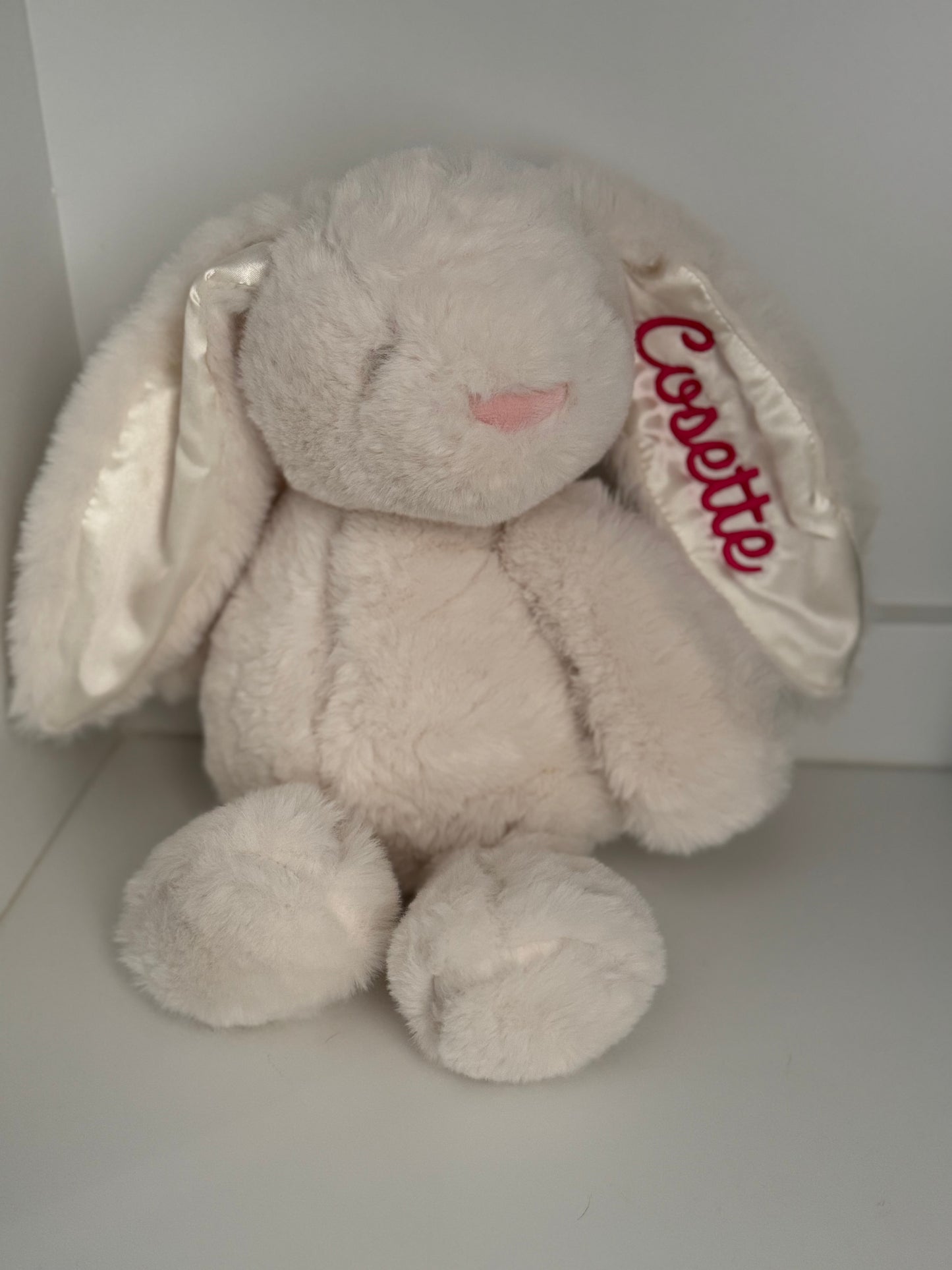 Rattle Plush Monogram Bunny