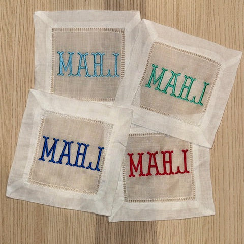 "Mahj" Cocktail Napkins (set of 4)