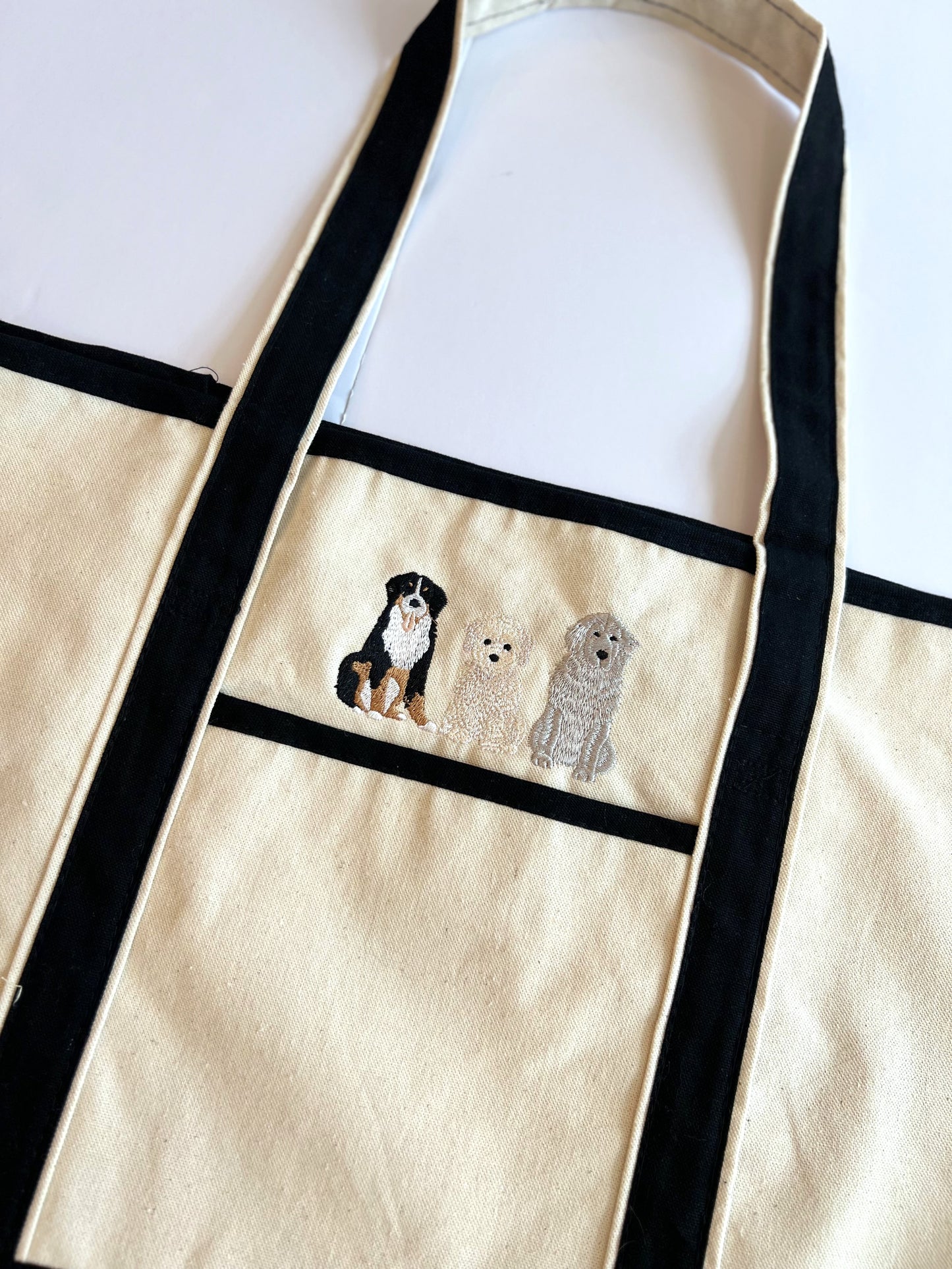 Embroidered Dog Tote