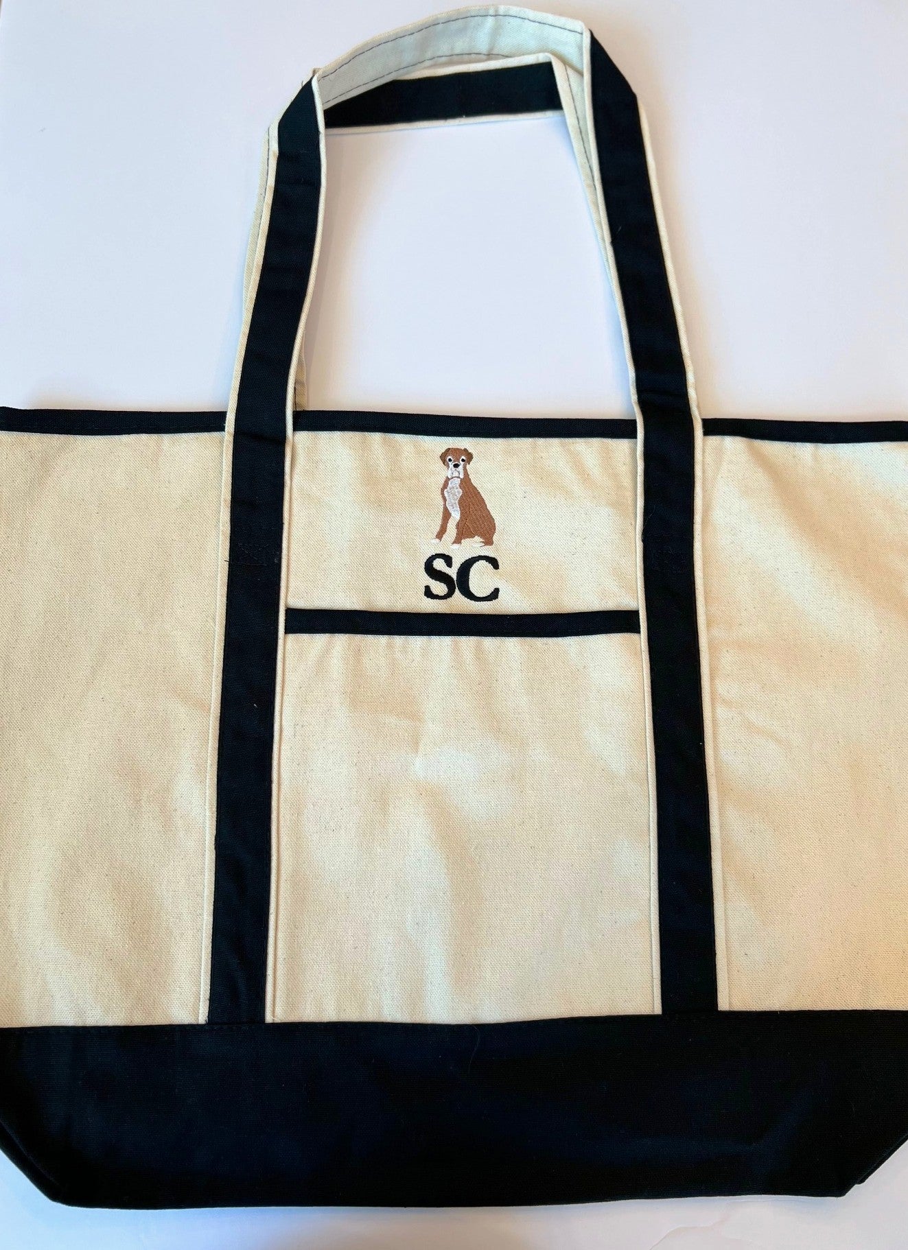 Embroidered Dog Tote
