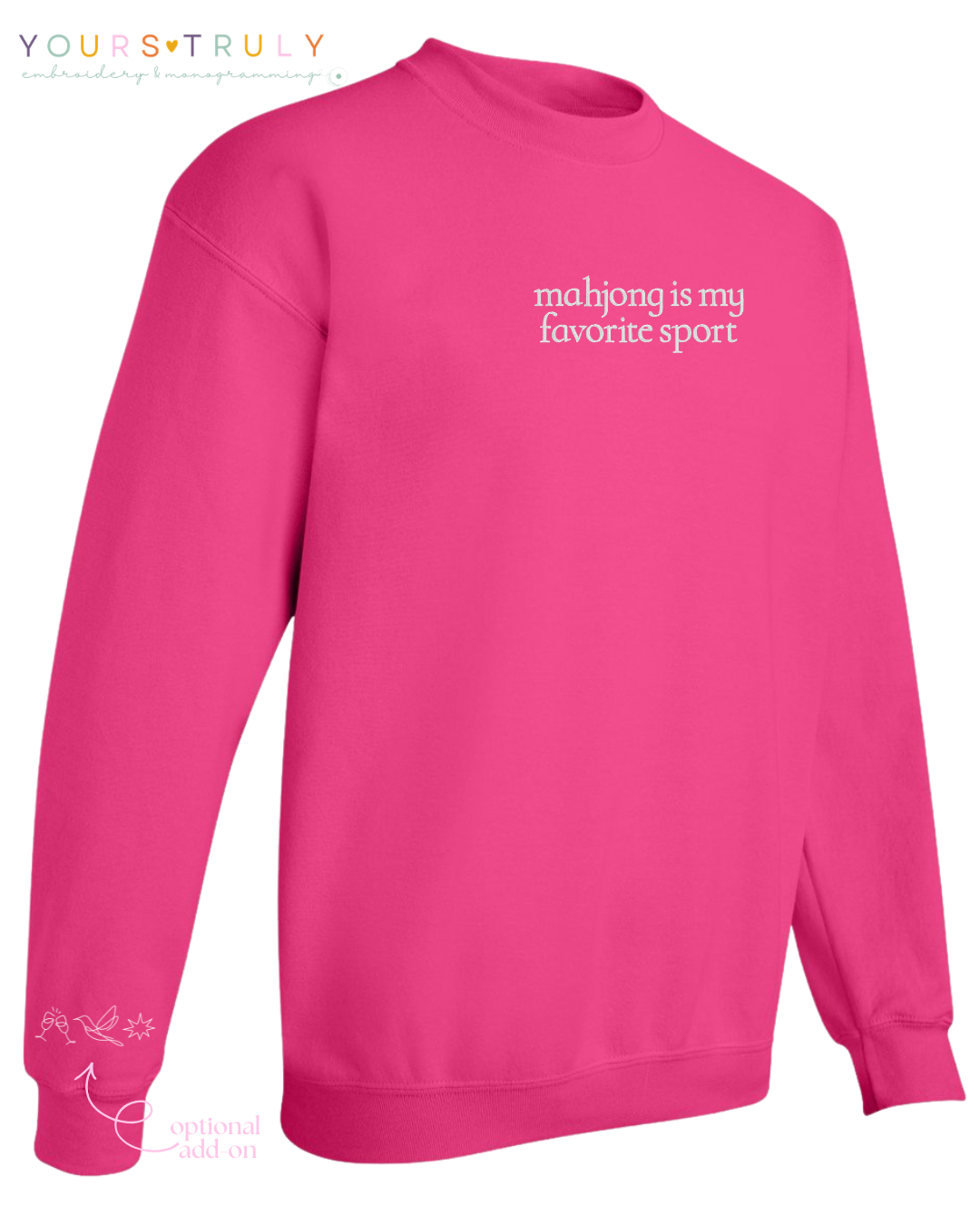 'mahjong is my favorite sport' Sweatshirt