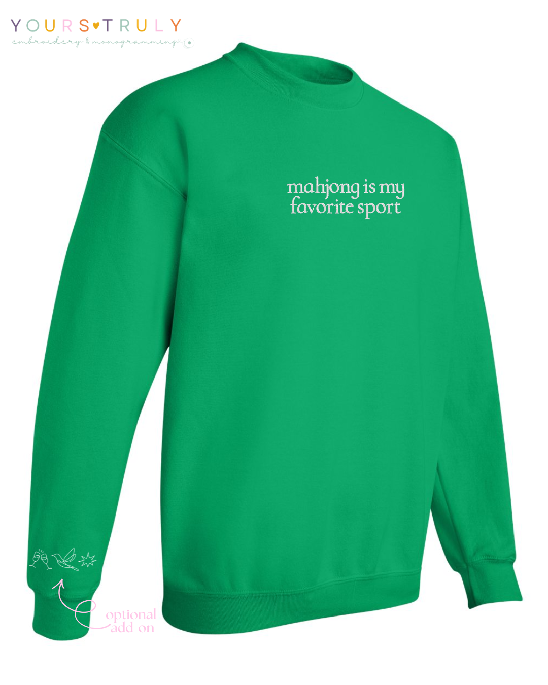 'mahjong is my favorite sport' Sweatshirt