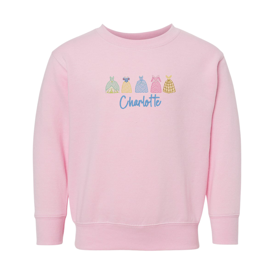 Toddler Princess Name Sweatshirt
