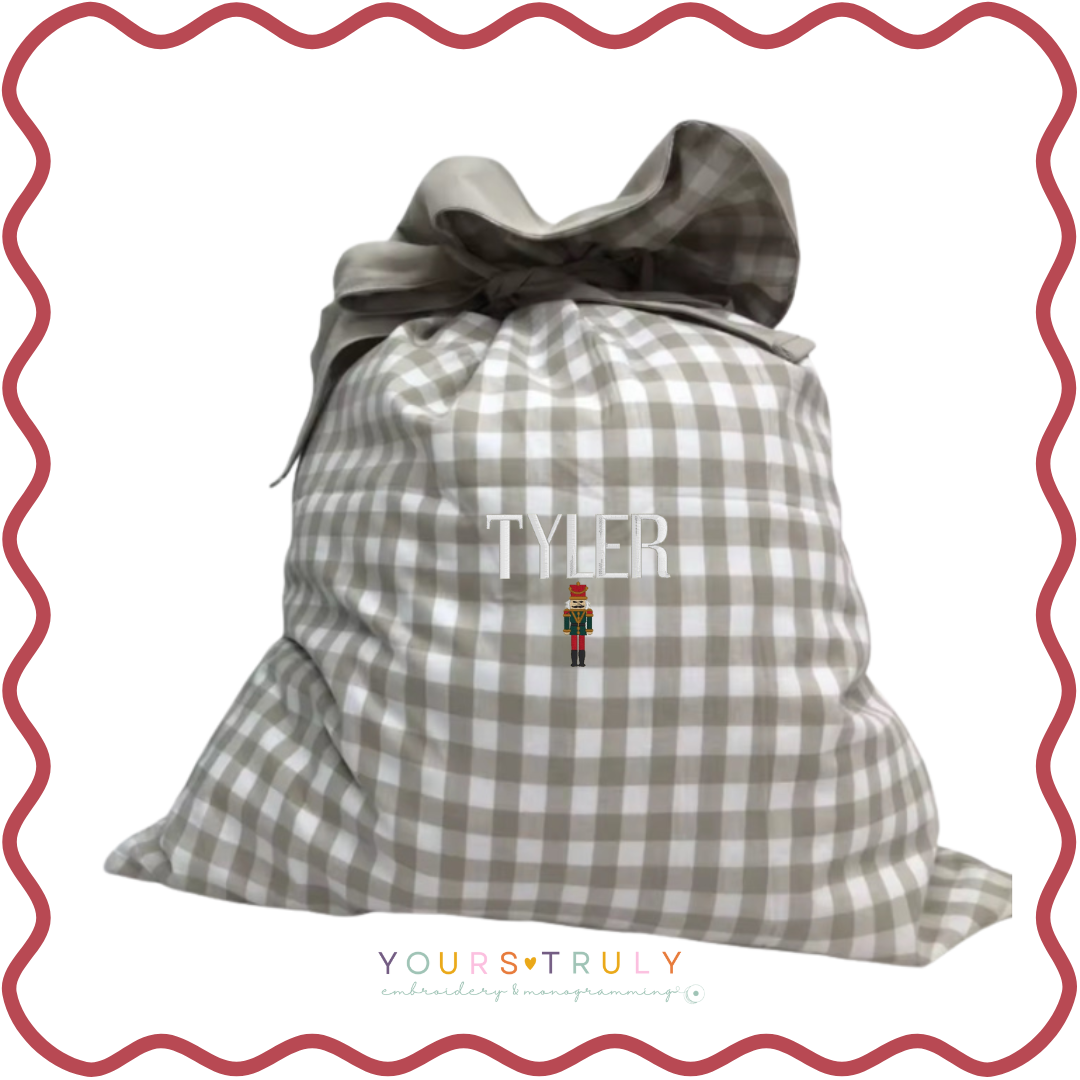 Embroidered Santa Sack