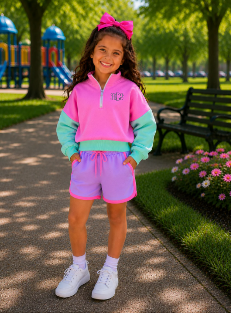 Color Block Short Sets - PRE ORDER