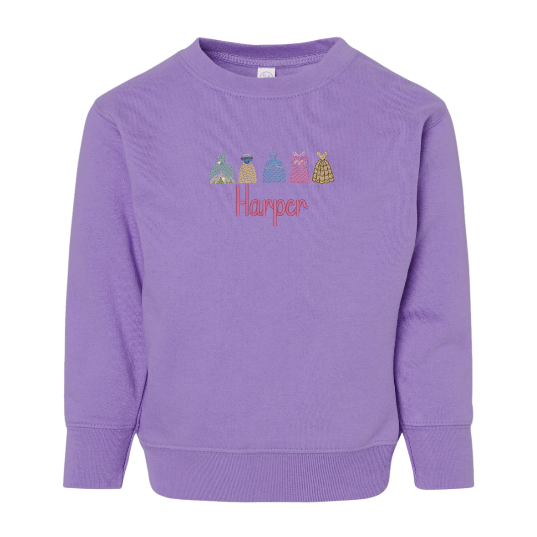 Toddler Princess Name Sweatshirt