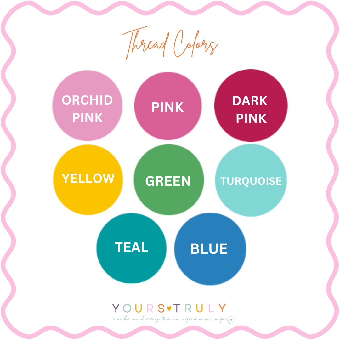 Tropical Scalloped Monogrammed Mahjong Mat