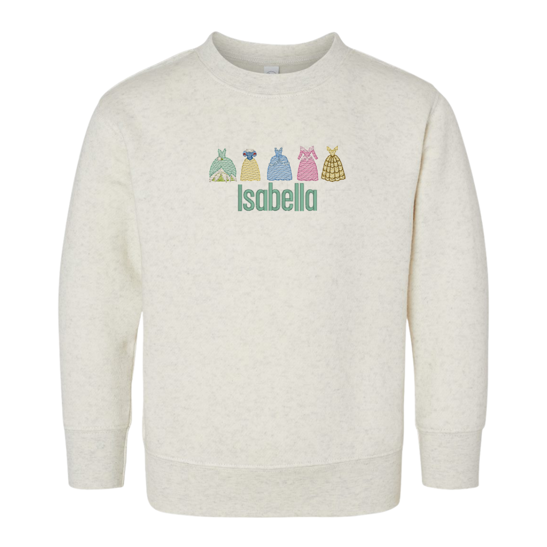 Toddler Princess Name Sweatshirt