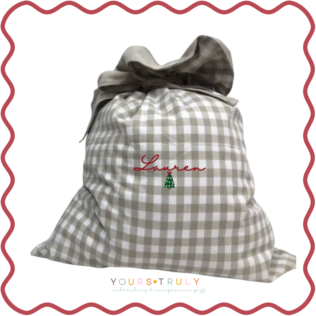 Embroidered Santa Sack