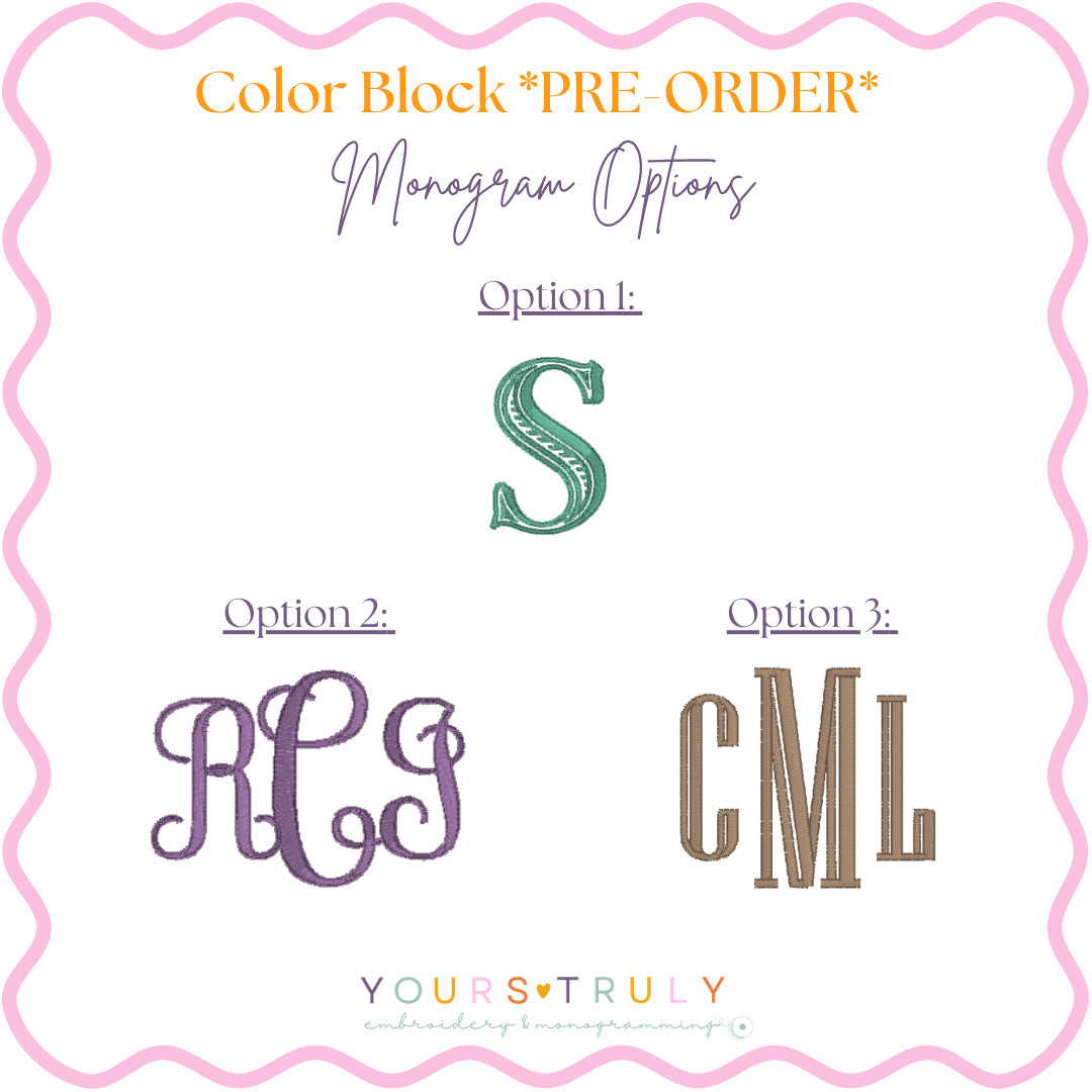 Color Block Short Sets - PRE ORDER