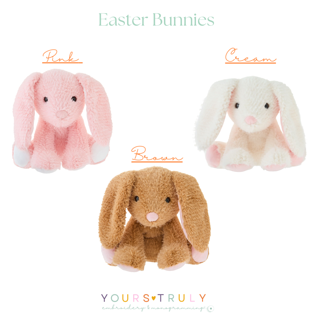 Personalized Embroidered Bunnies