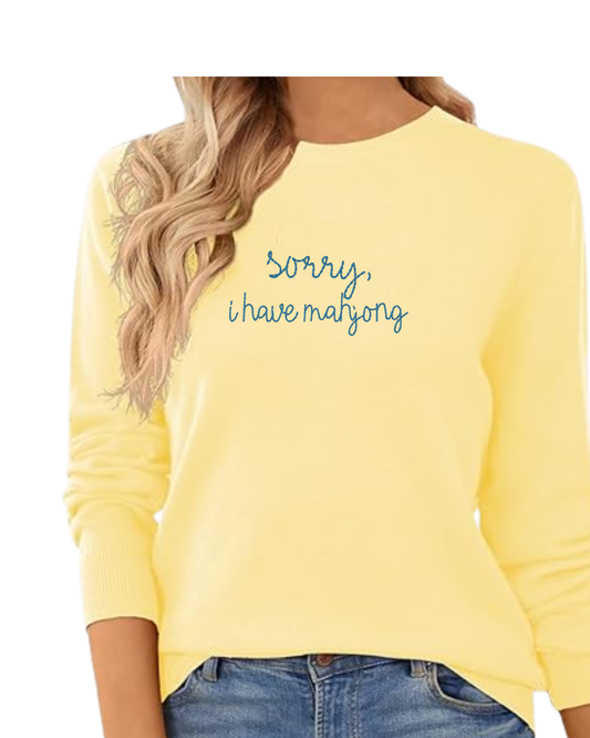 Mahjong Motif Sweater