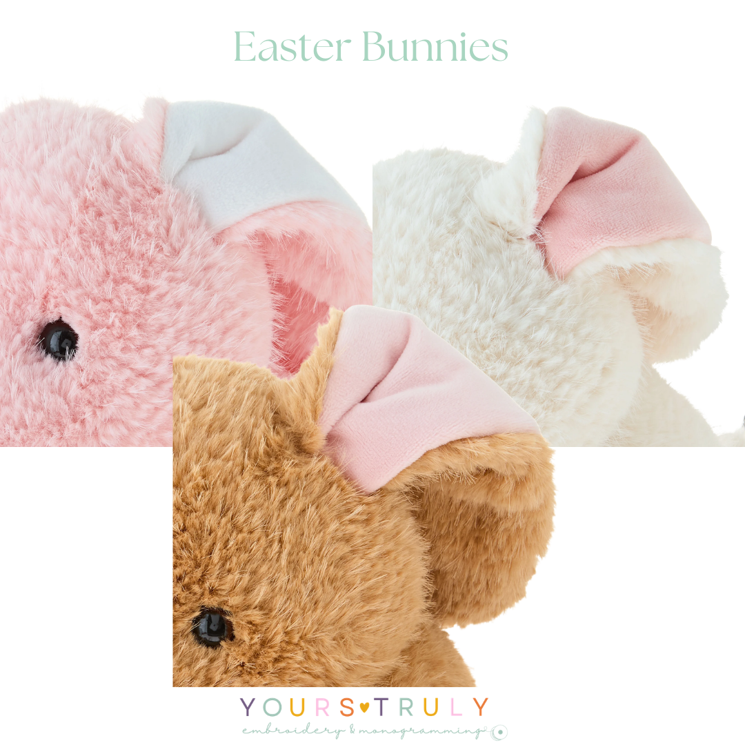 Personalized Embroidered Bunnies