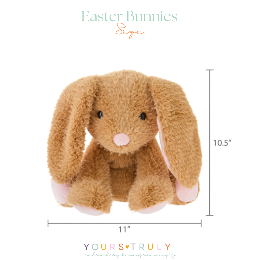 Personalized Embroidered Bunnies