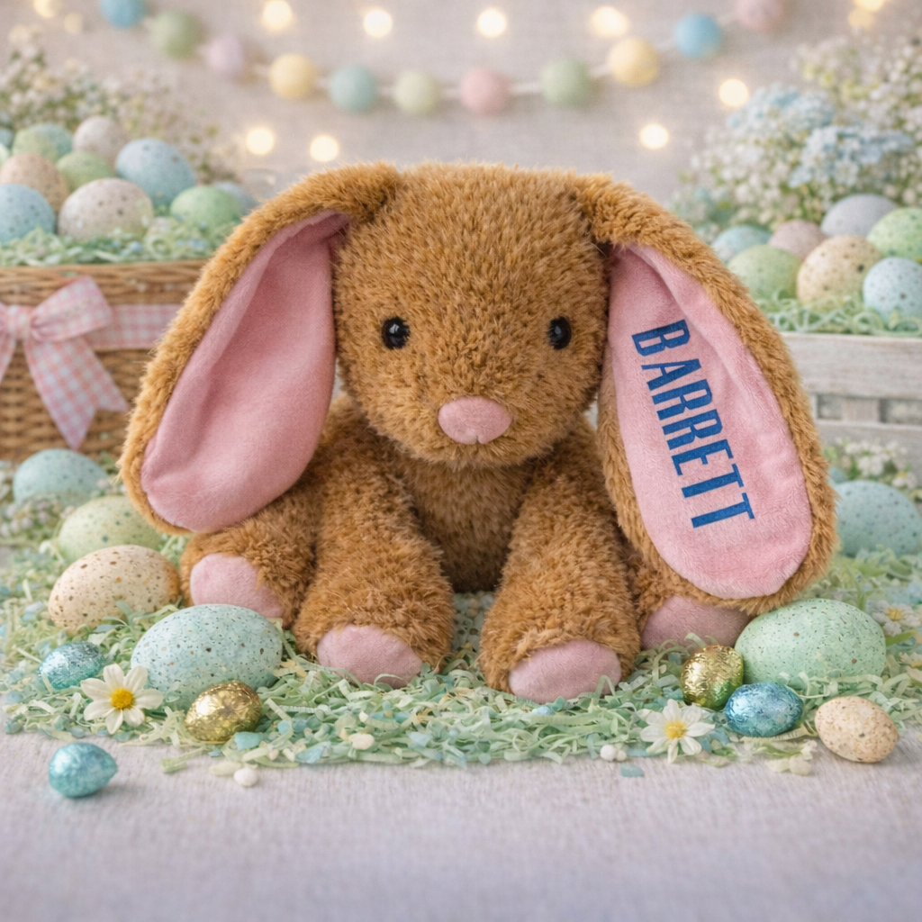 Personalized Embroidered Bunnies