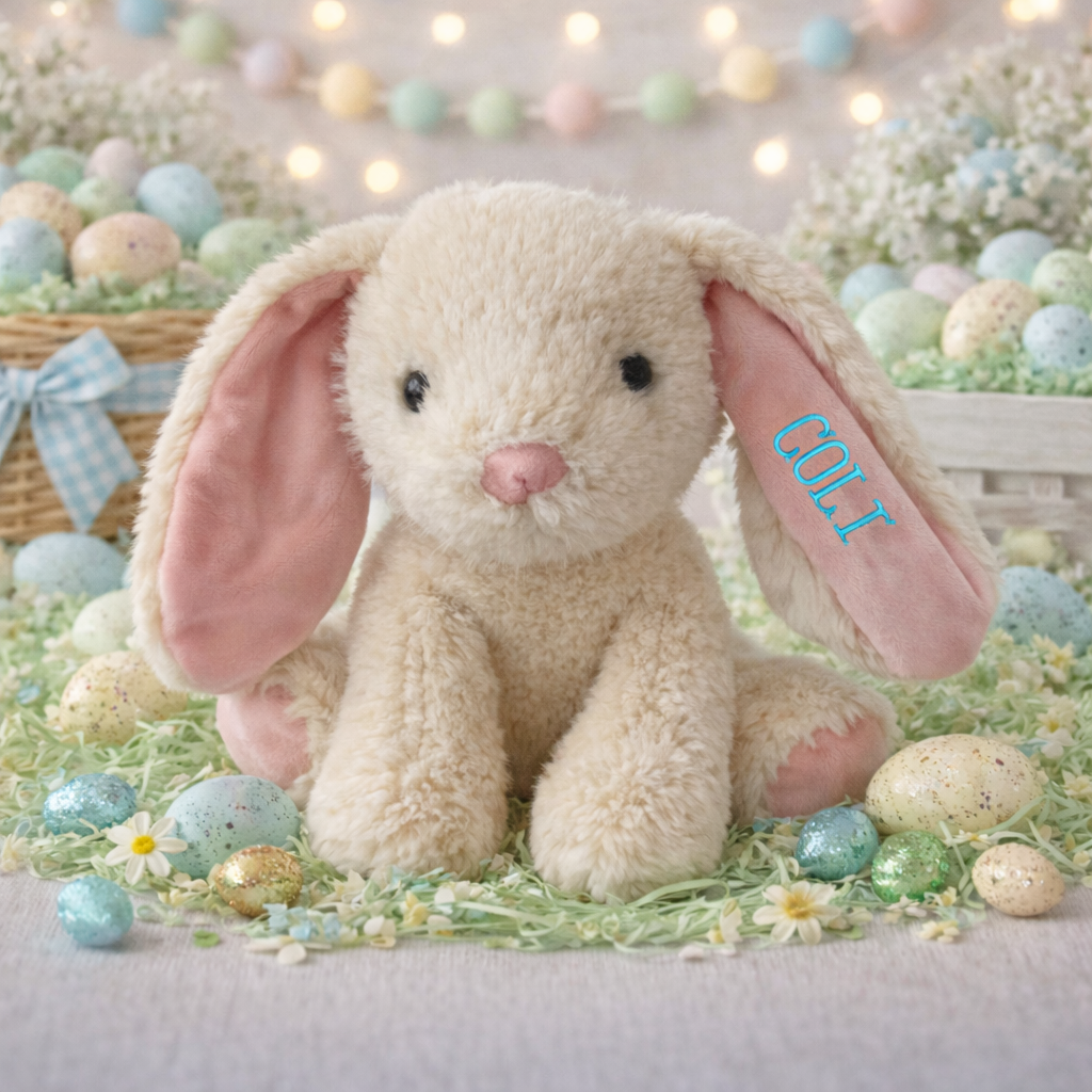 Personalized Embroidered Bunnies
