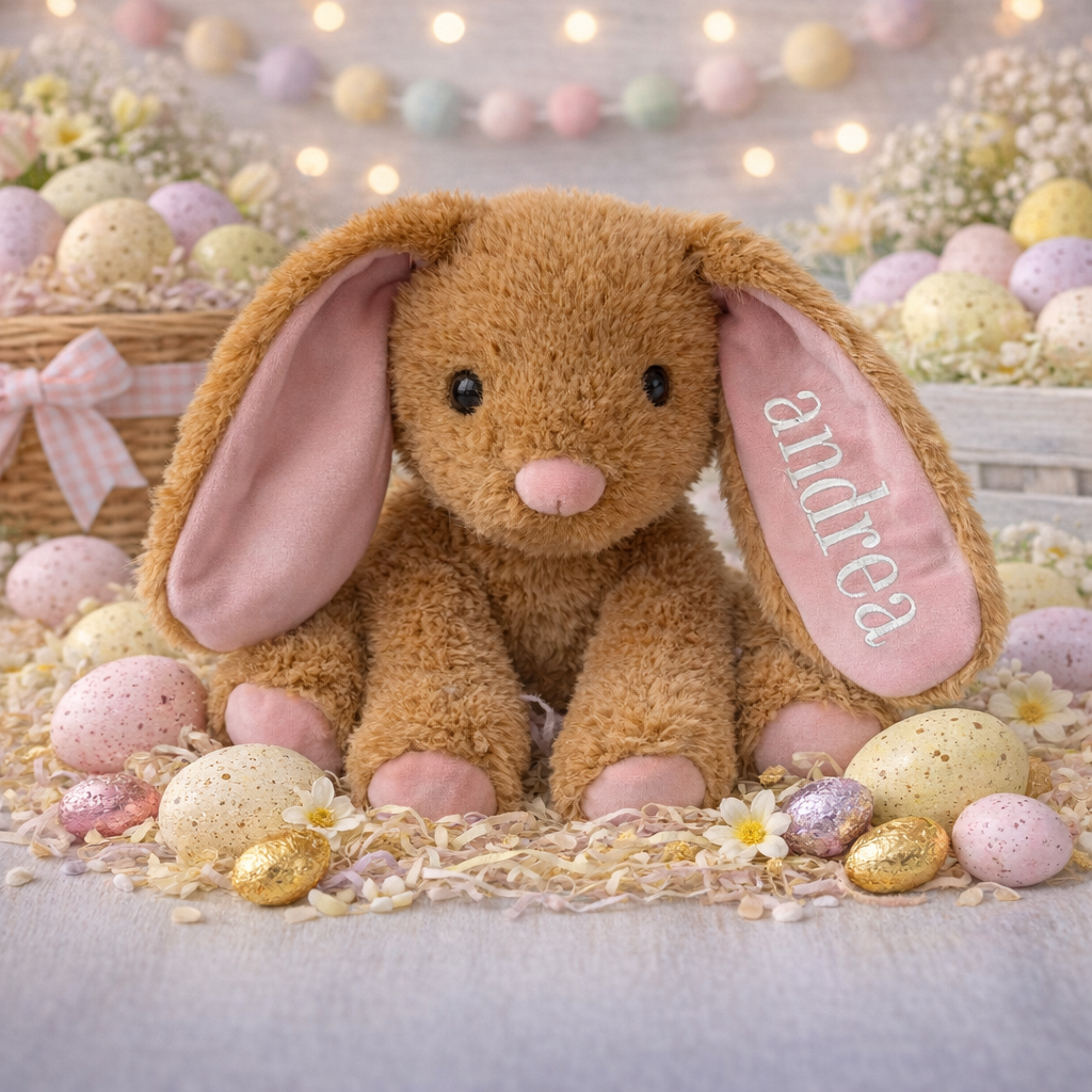 Personalized Embroidered Bunnies