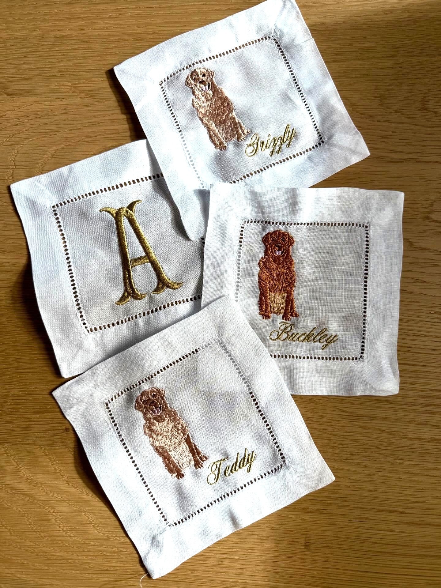 Custom Dog or Cat Cocktail Napkins