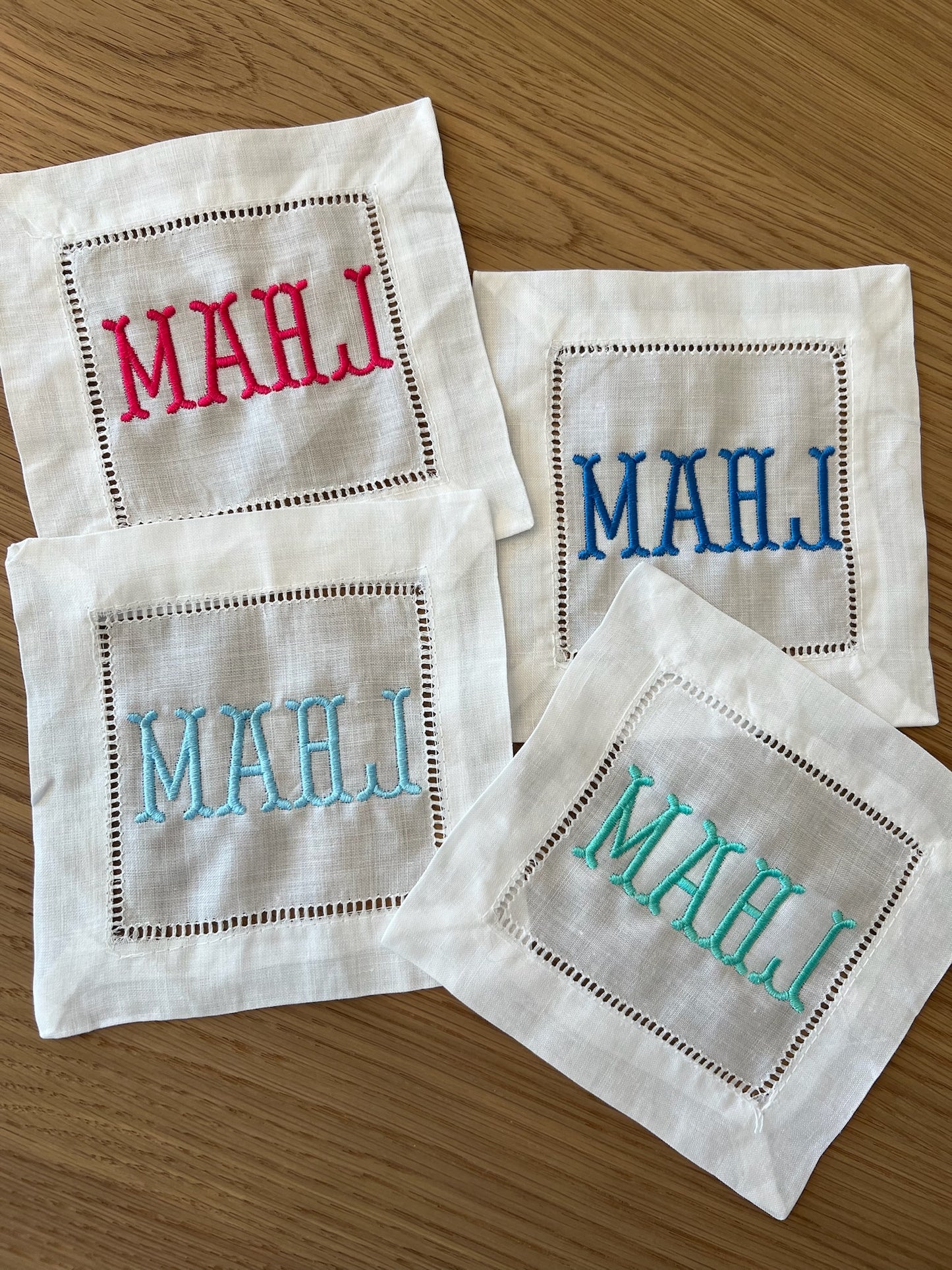 "Mahj" Cocktail Napkins (set of 4)
