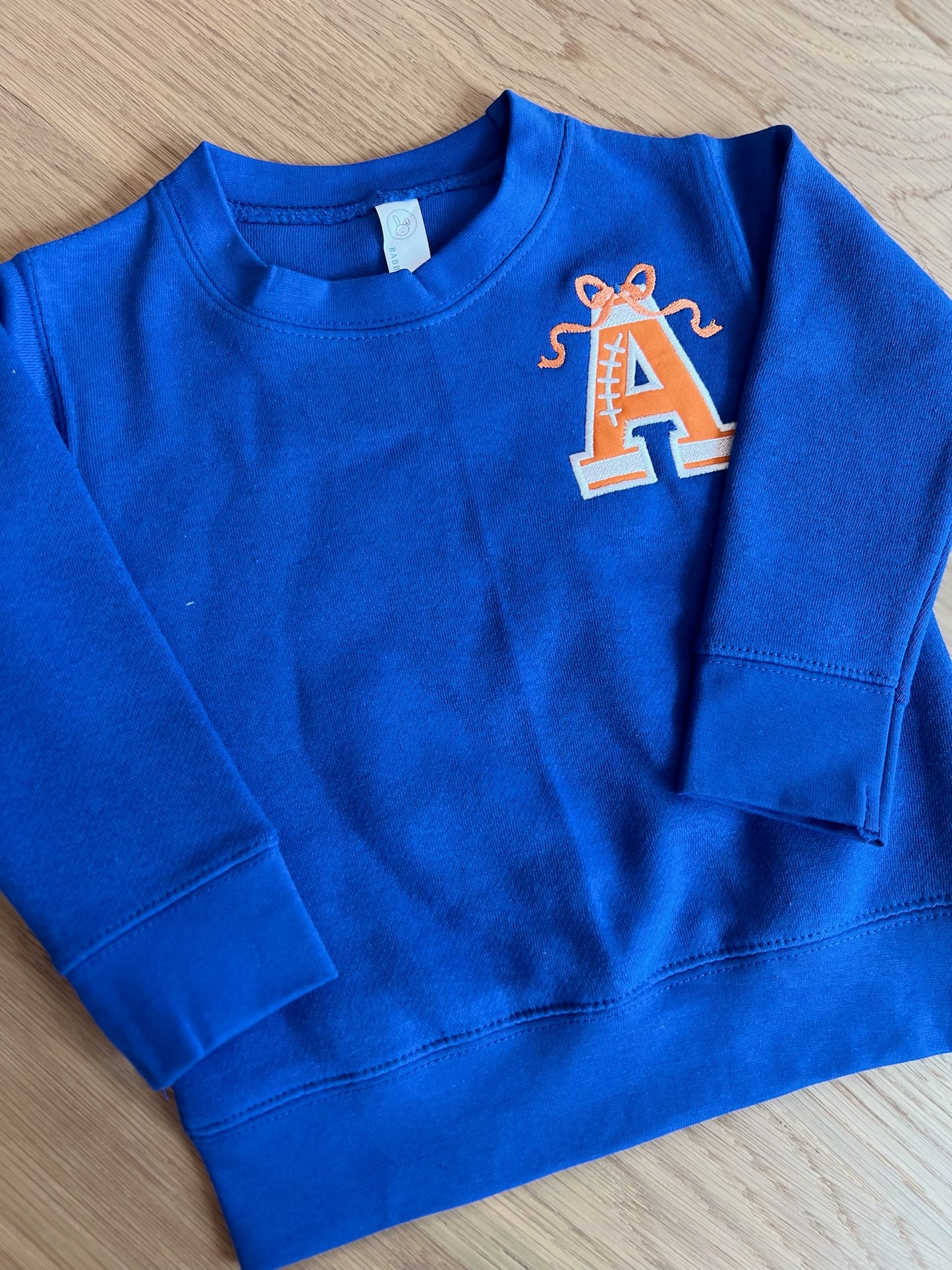 Touchdown Toddler Crewneck Initial Sweatshirt