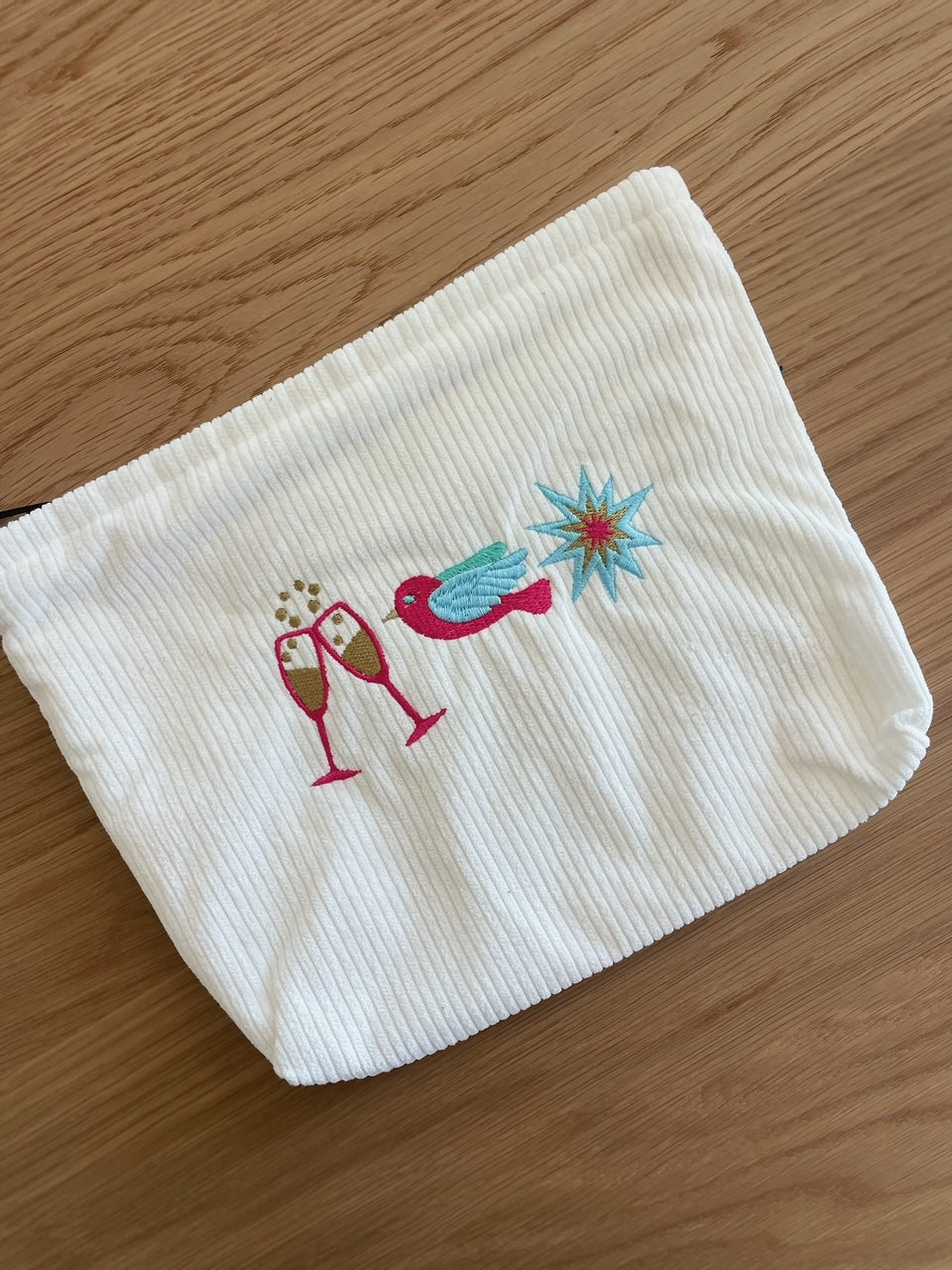 Mahjong "Cheers, Bird, Bam" Zipper Pouch