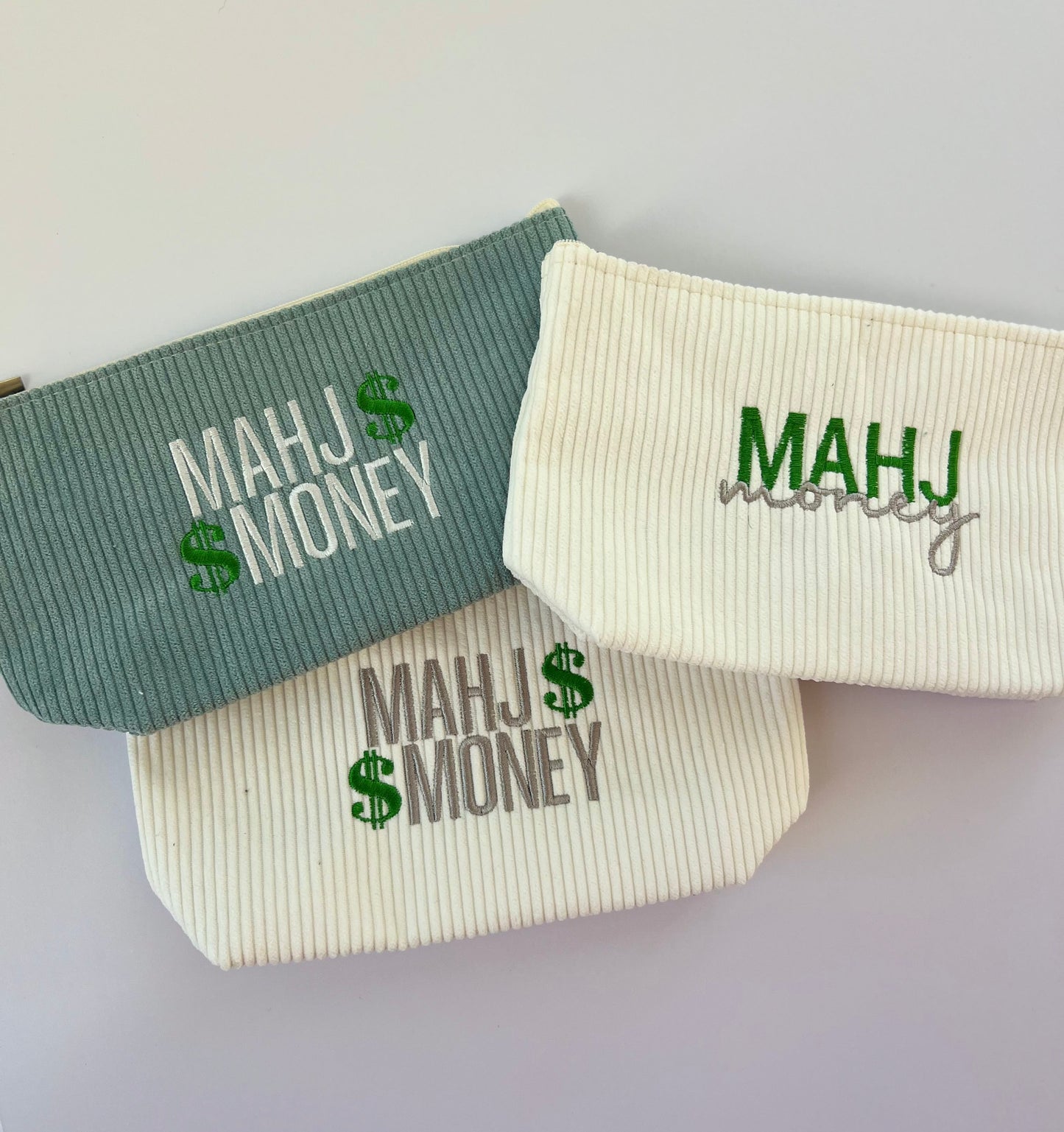 Mahj Money Zipper Pouch