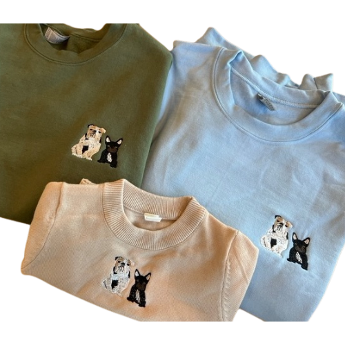 Custom Embroidered Dog Sweatshirt
